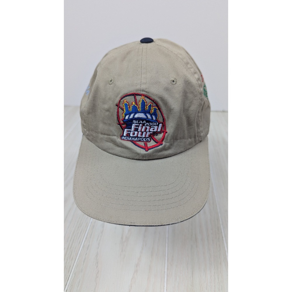 NCAA 2000 Final Four Indianapolis Hat Cap Tan Michigan State Florida WI Carolina